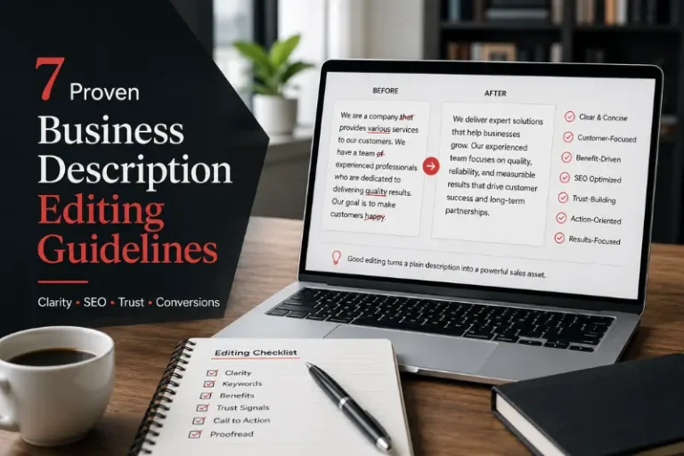 7 proven business description editing guidelines