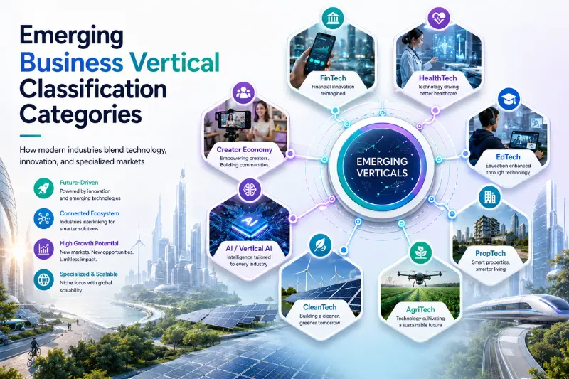 emerging business vertical classification categories