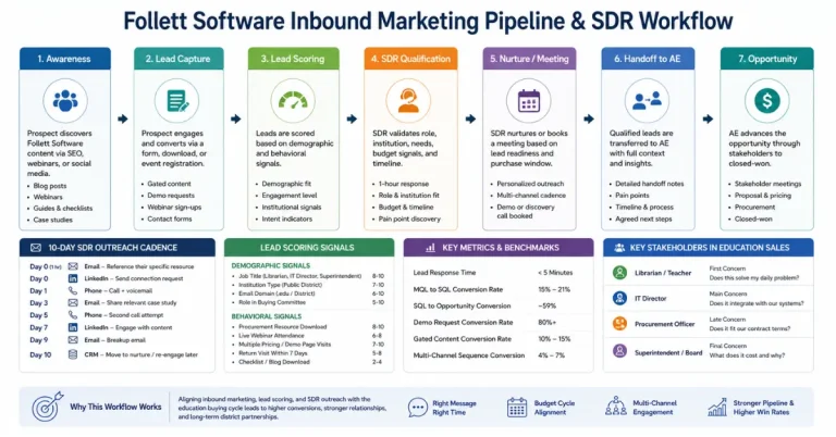 follett software inbound marketing pipeline and sdr workflow