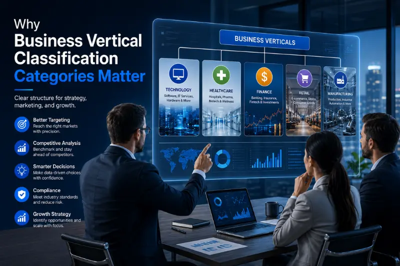 why business vertical classification categories matter