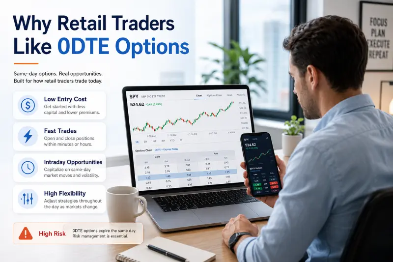 why retail traders like 0dte options
